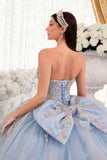 Ladivine 15715 Strapless Quinceanera Poofy A-Line Sweet 16 Gown