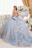 Ladivine 15715 Strapless Quinceanera Poofy A-Line Sweet 16 Gown