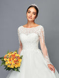 DeKlaire Bridal 464 Floor Length A-Line Ball Wedding Gown