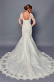 DeKlaire Bridal 492 Wedding Dress Long Sleeve Trumpet Gown