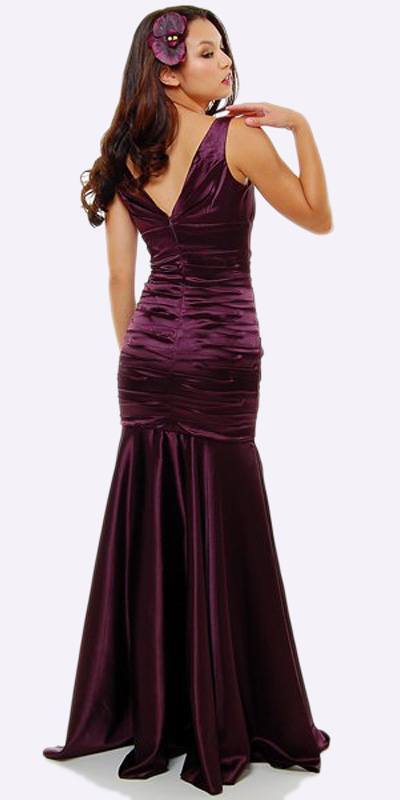 CLEARANCE - Metallic Organza Short Bubble Strapless Ruched Dress