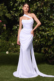 Ladivine 7433W Dress Versitile Tie Chiffon Bridal Gown