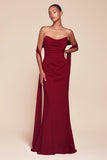 Ladivine 7433 Dress Versatile Tie Chiffon Strapless Dress