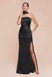 Ladivine 7451 Dress Strapless Satin Gown with Sash