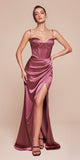 Ladivine 7495 Dress | Cinderella Divine 7495 - mauve rose