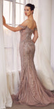 Andrea & Leo A1257 Long Off the Shoulder Embellished Gown