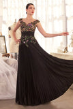 Andrea & Leo A1355 Dress Pleated Satin & Embellished A-Line Gown