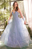 Andrea & Leo A1369 Dress Strapless A-Line Ombre Beaded Gown