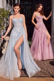 Andrea & Leo A1378 Dress Strapless Layered Tulle Ball Gown