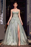 Andrea & Leo A1378 Dress Strapless Layered Tulle Ball Gown