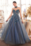 Andrea & Leo A1399 Dress Strapless Lace Ball Gown & Choker