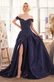 Andrea & Leo A1424 Dress Off The Shoulder Organza Ball Gown