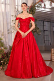 Andrea & Leo A1424 Dress Off The Shoulder Organza Ball Gown