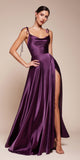 Ladivine BD104 Dress | Cinderella Divine BD104 - Eggplant