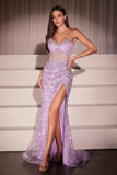 Ladivine C162 Dress Long Beaded Fitted Gown