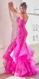 Ladivine CD331 Dress | Cinderella Divine CD331 - Fuchsia