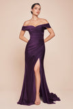 Ladivine CD790 Dress Off the Shoulder Stretch Spandex Gown