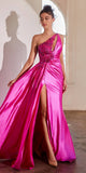 Ladivine CD454 Dress | Cinderella Divine CD454 - Fuchsia