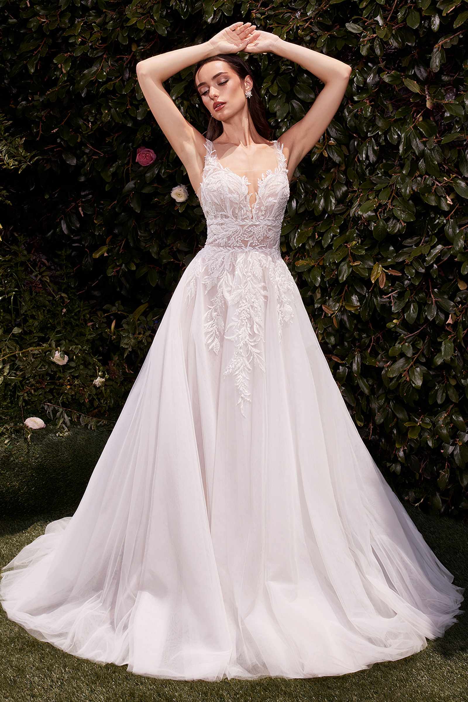 Ladivine CDS551W Dress Lace and Tulle Bridal Ball Gown