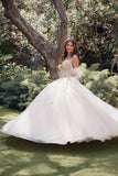 Juliet JT1465H Dress 3d Flowers Applique Puff Sleeve Quinceanera Dress