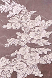 Ladivine V010 Wedding Veil - Floral Scalloped Lace Royal Veil