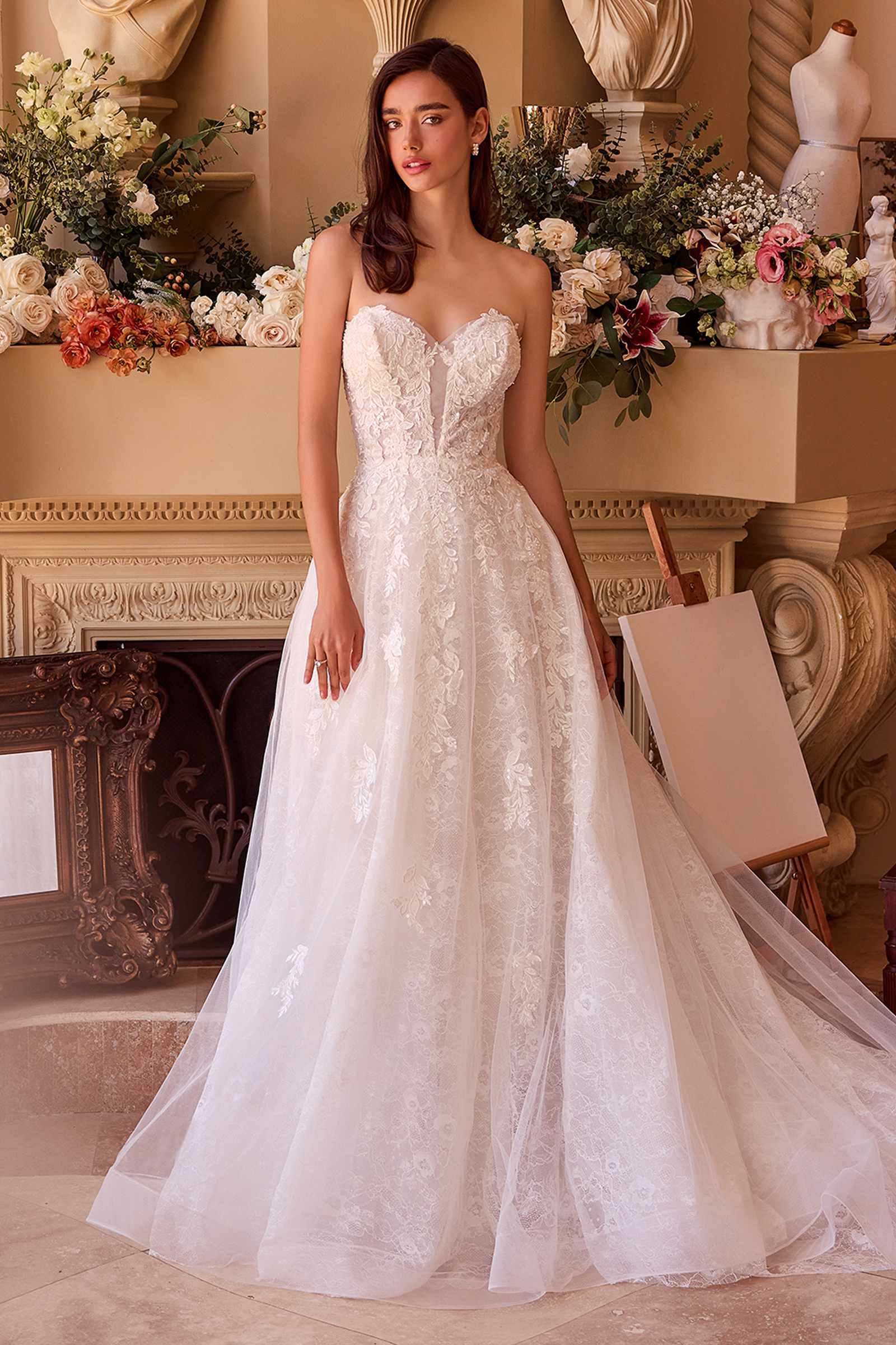 Andrea & Leo WL052 Dress Deep Sweetheart Strapless Bridal Ball Gown