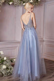 Cinderella Divine CD0195 Dress Long A-Line Layered Tulle Gown - BACK