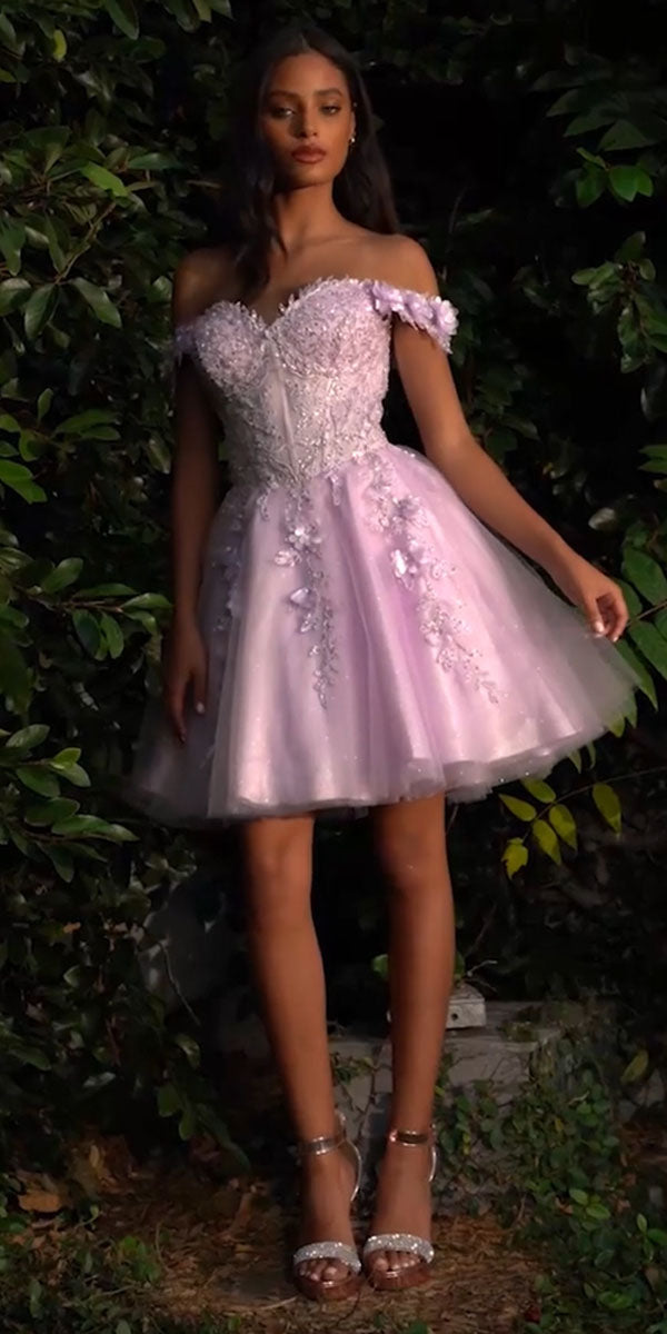 Cinderella Divine - CD0194 Sweetheart Short Prom Dress
